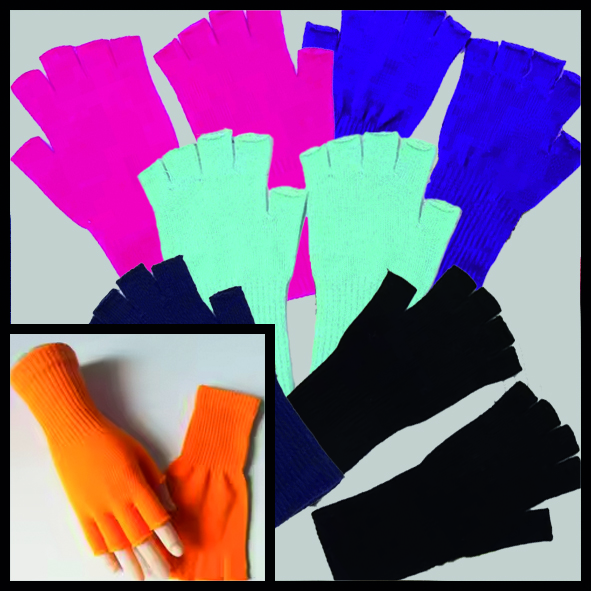 Lange vingerloze handschoenen (per paar)